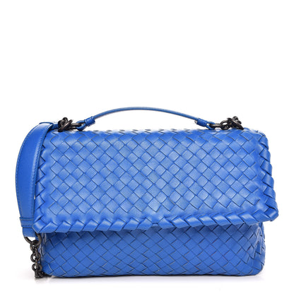 Bottega Veneta Nappa Intrecciato Medium Olimpia Bag Blue Royal 1 of 8