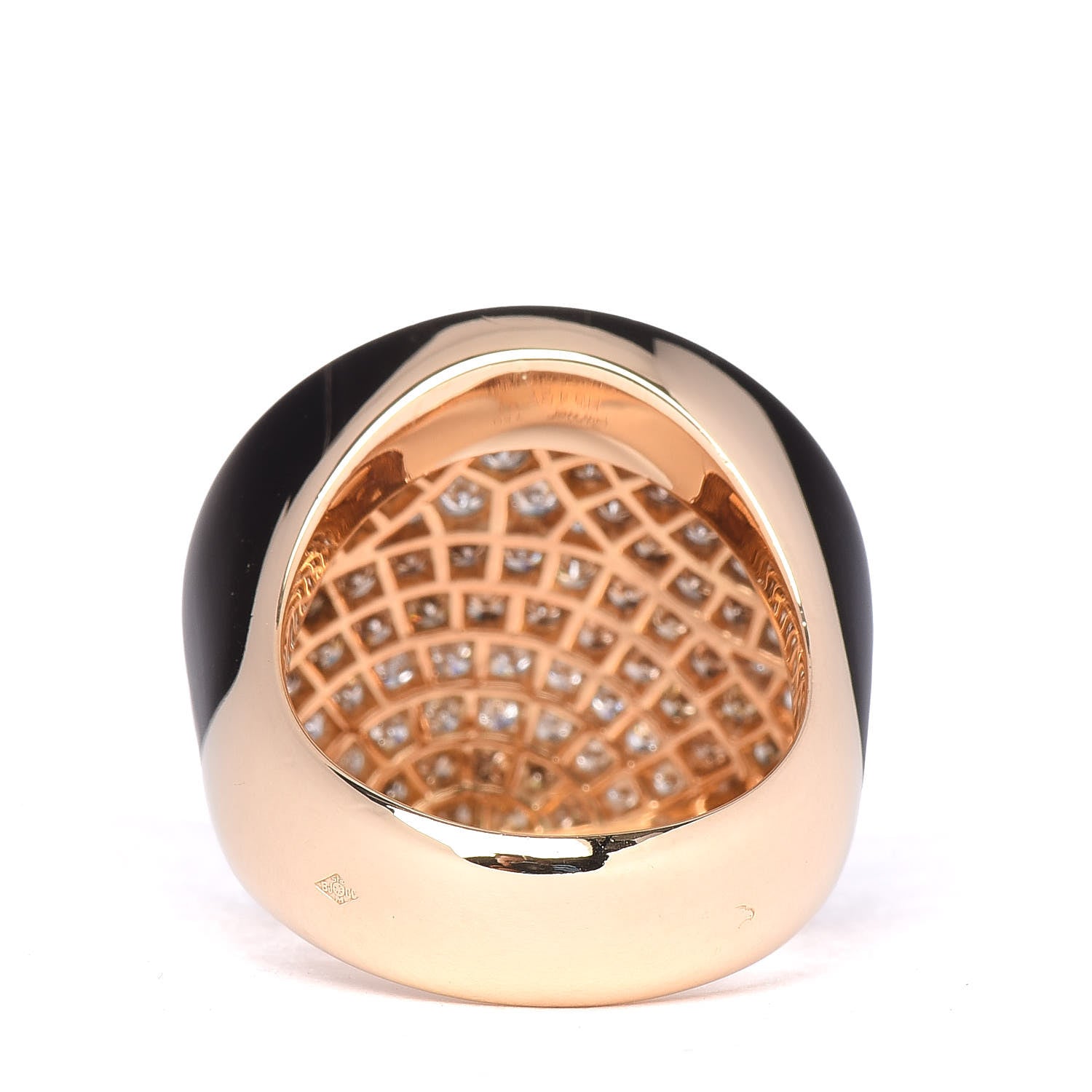 Cartier 18K Yellow Gold Diamond Brown Diamond Jeton Sauvage Ring 53 6.25 4 of 5