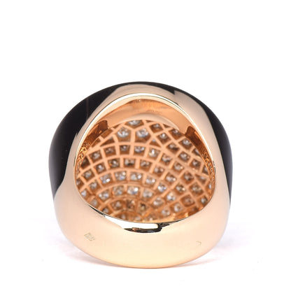 Cartier 18K Yellow Gold Diamond Brown Diamond Jeton Sauvage Ring 53 6.25 4 of 5