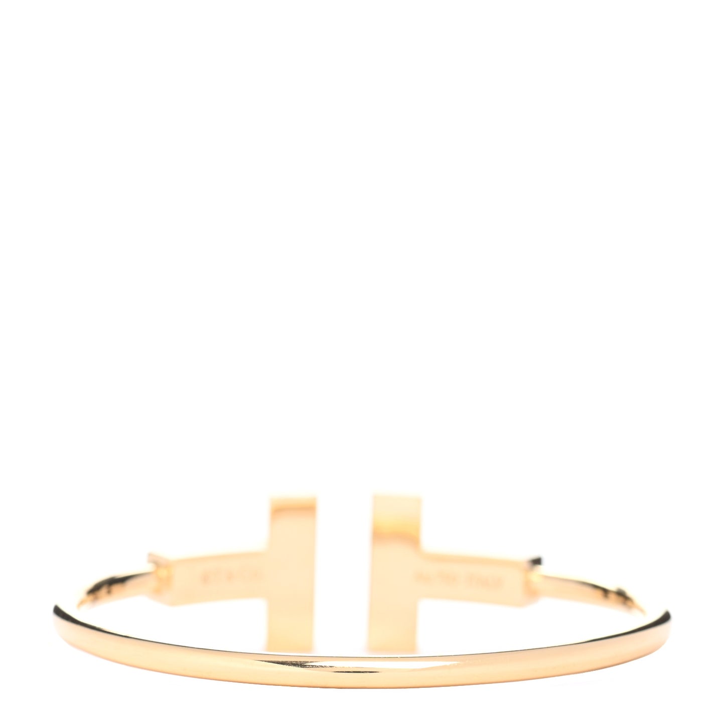 18K Yellow Gold T Wide Wire Bracelet