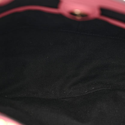 Burberry Grainy Calfskin House Check Medium Banner Tote Mauve Pink 6 of 18