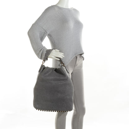 Alexander Wang Pebbled Lambskin Darcy Hobo Grigio 2 of 7