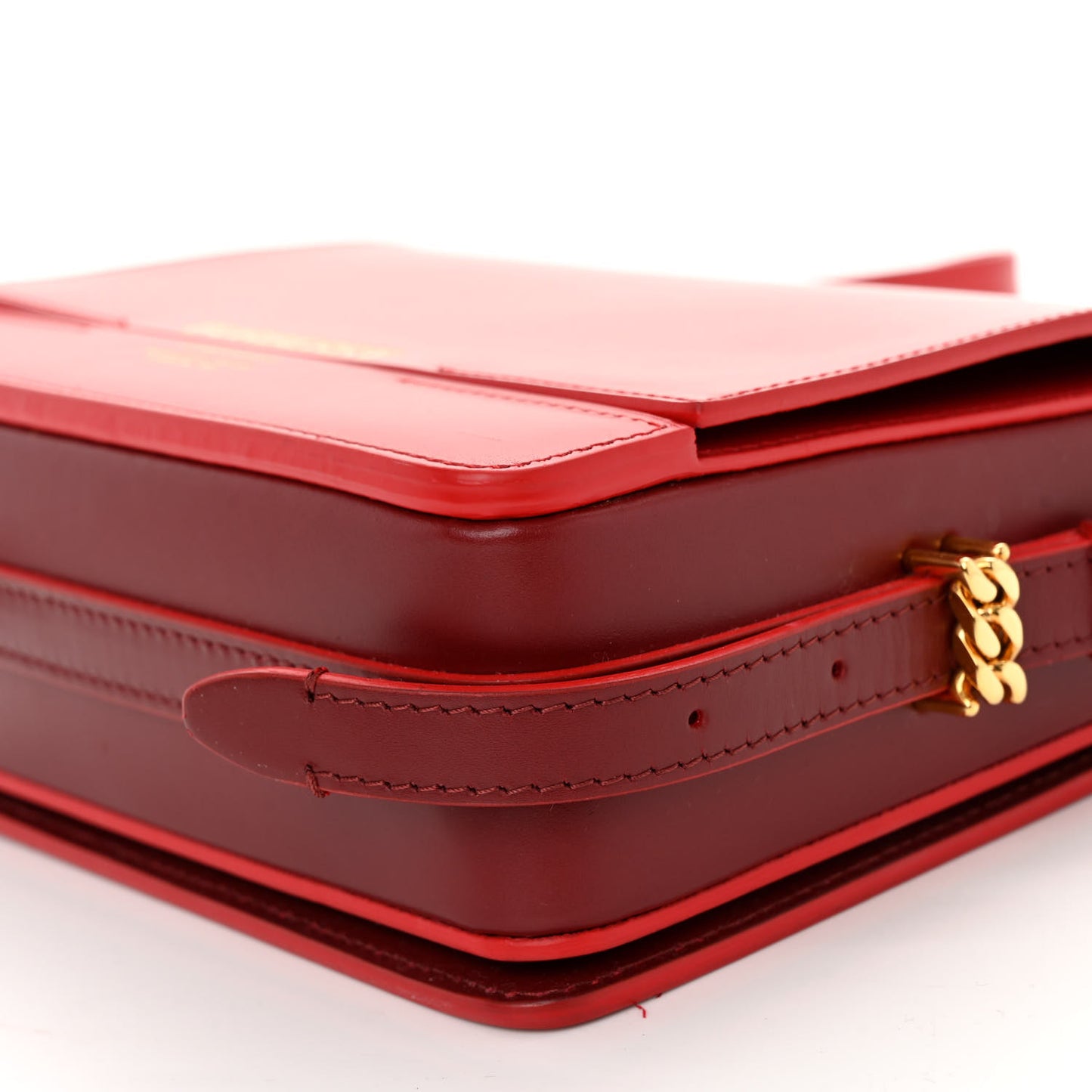 Smooth Calfskin Small Two Tone Grace Bag Red