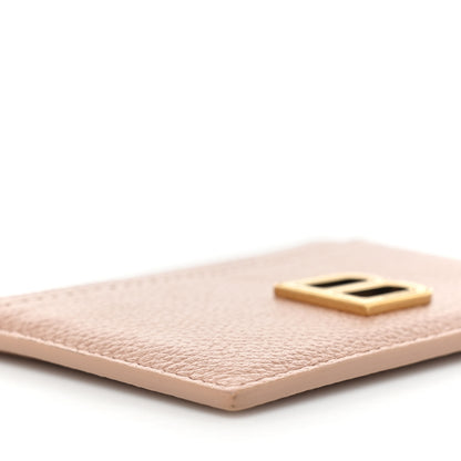 Balenciaga Grained Calfskin Hourglass Card Holder Nude Beige 10 of 10