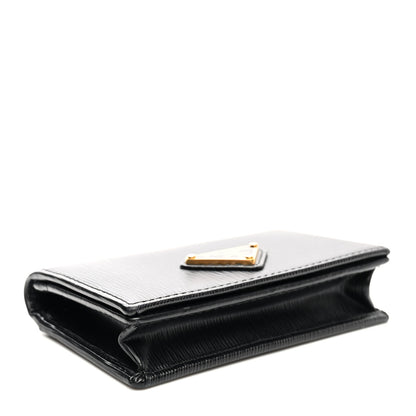 Prada Vitello Move Triangle Logo Card Holder Black 4 of 10