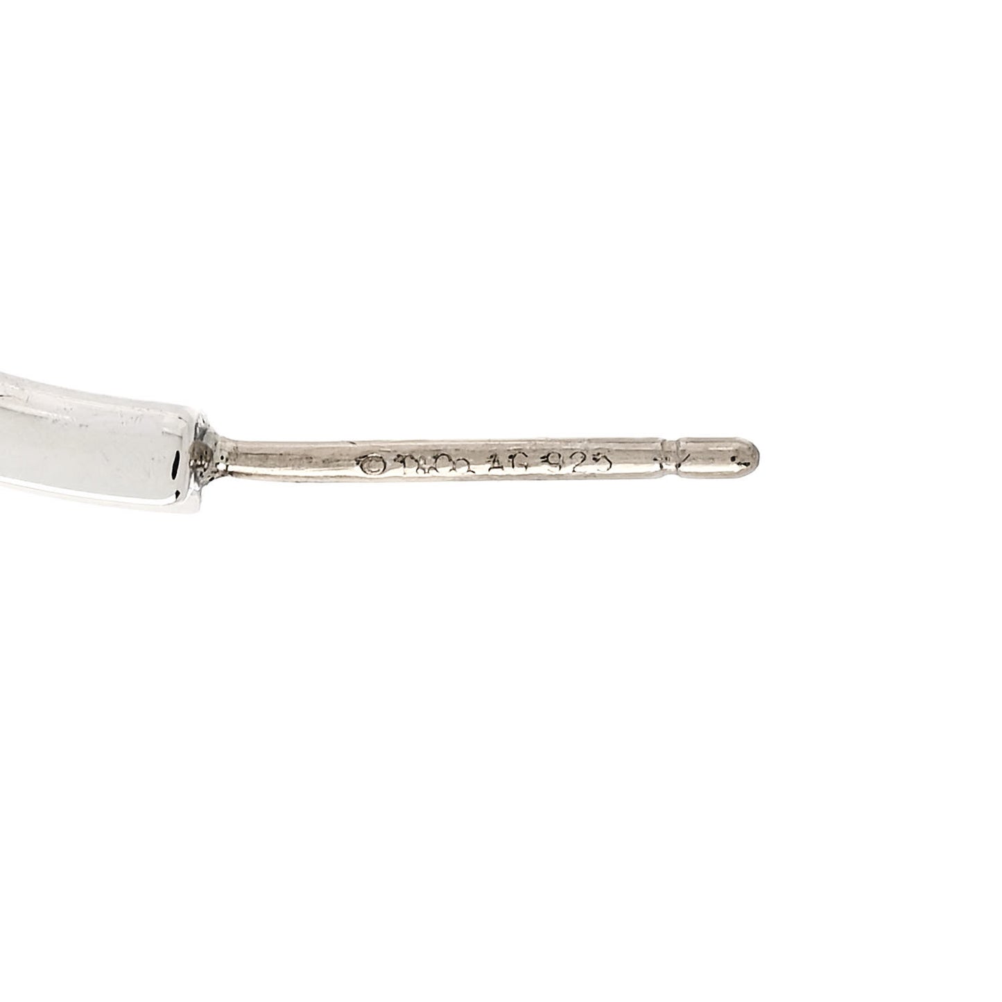 Sterling Silver Medium Narrow 1837 Hoop Earrings