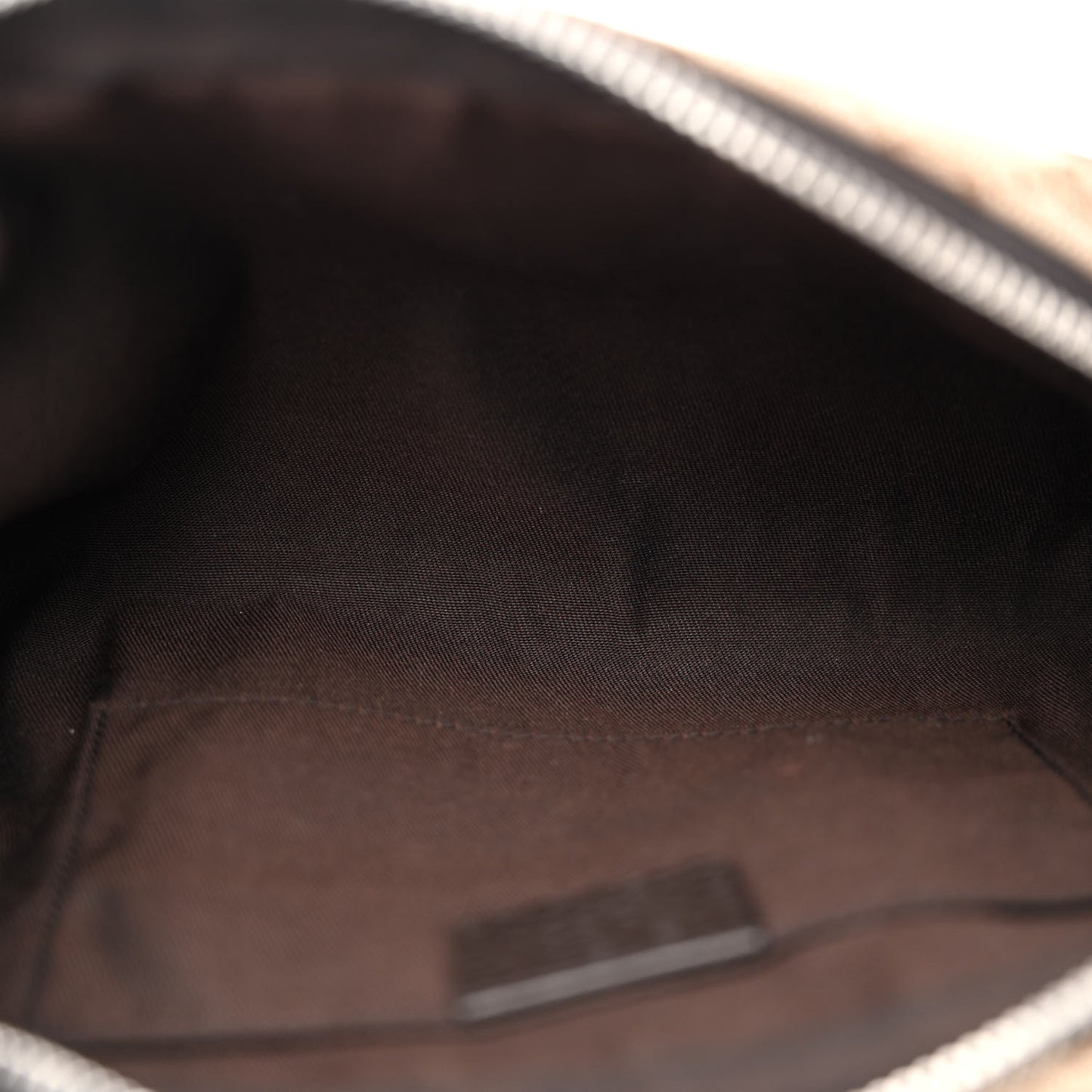 Monogram Dollar Calfskin Belt Bag Beige Ebony Testa di Moro Marrone Scuro