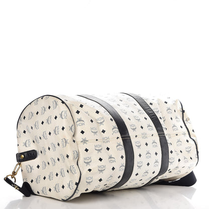MCM Visetos Weekender Duffle Bag White 5 of 33