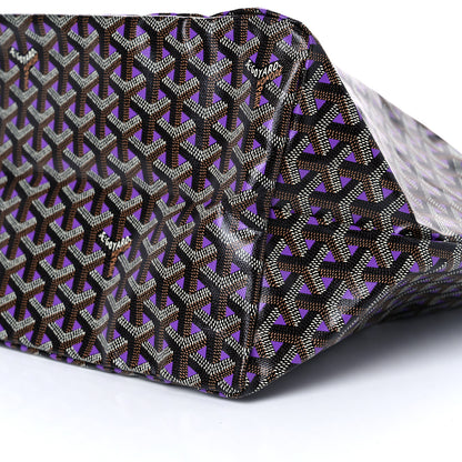 Goyard Goyardine Saint Louis Claire Voie GM Black Purple 9 of 9