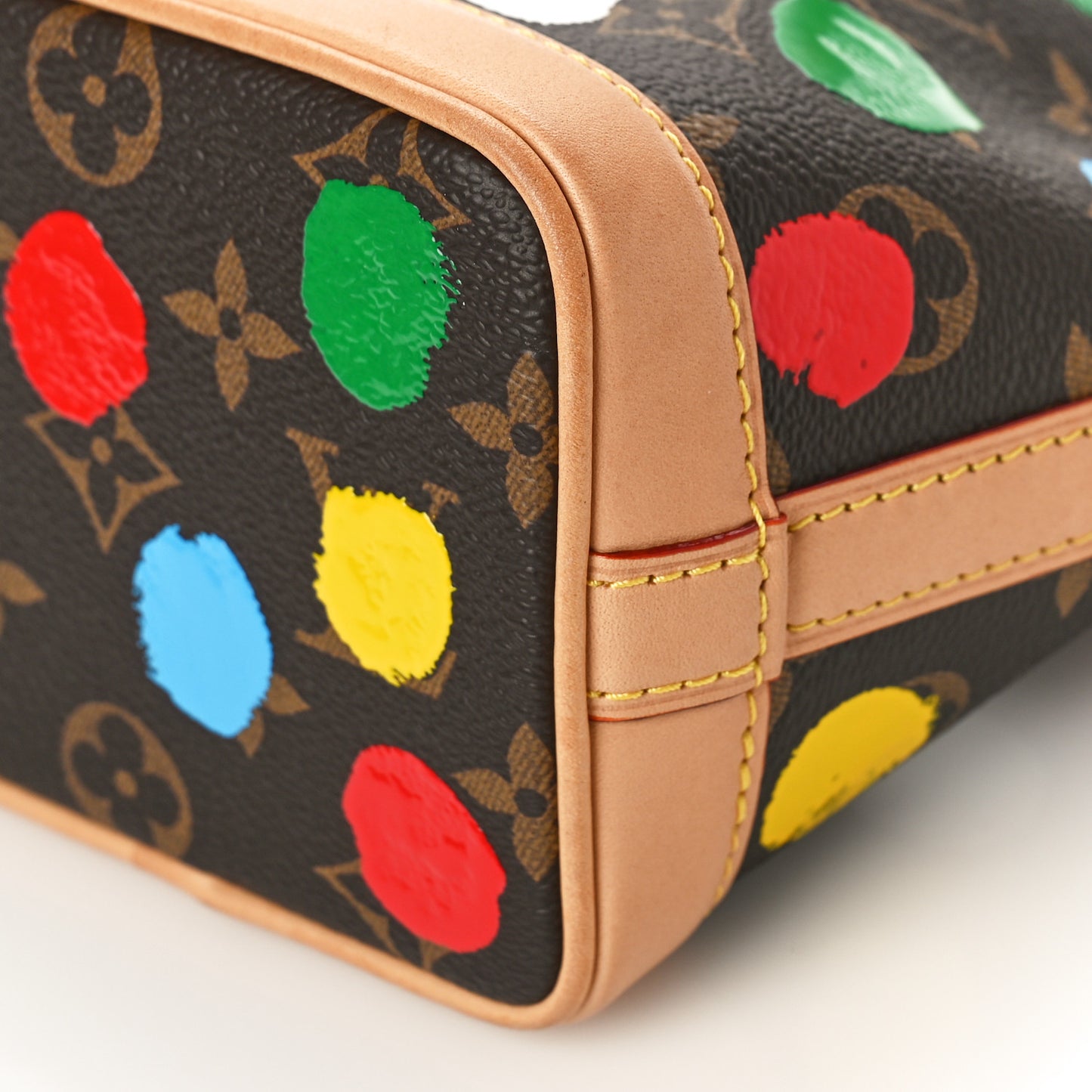 LV X YK Monogram Dots Nano Noe Multicolor