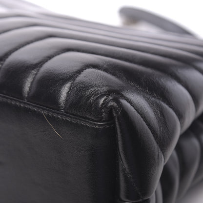 Saint Laurent Calfskin Y Quilted Monogram Medium Loulou Chain Satchel Black 12 of 13