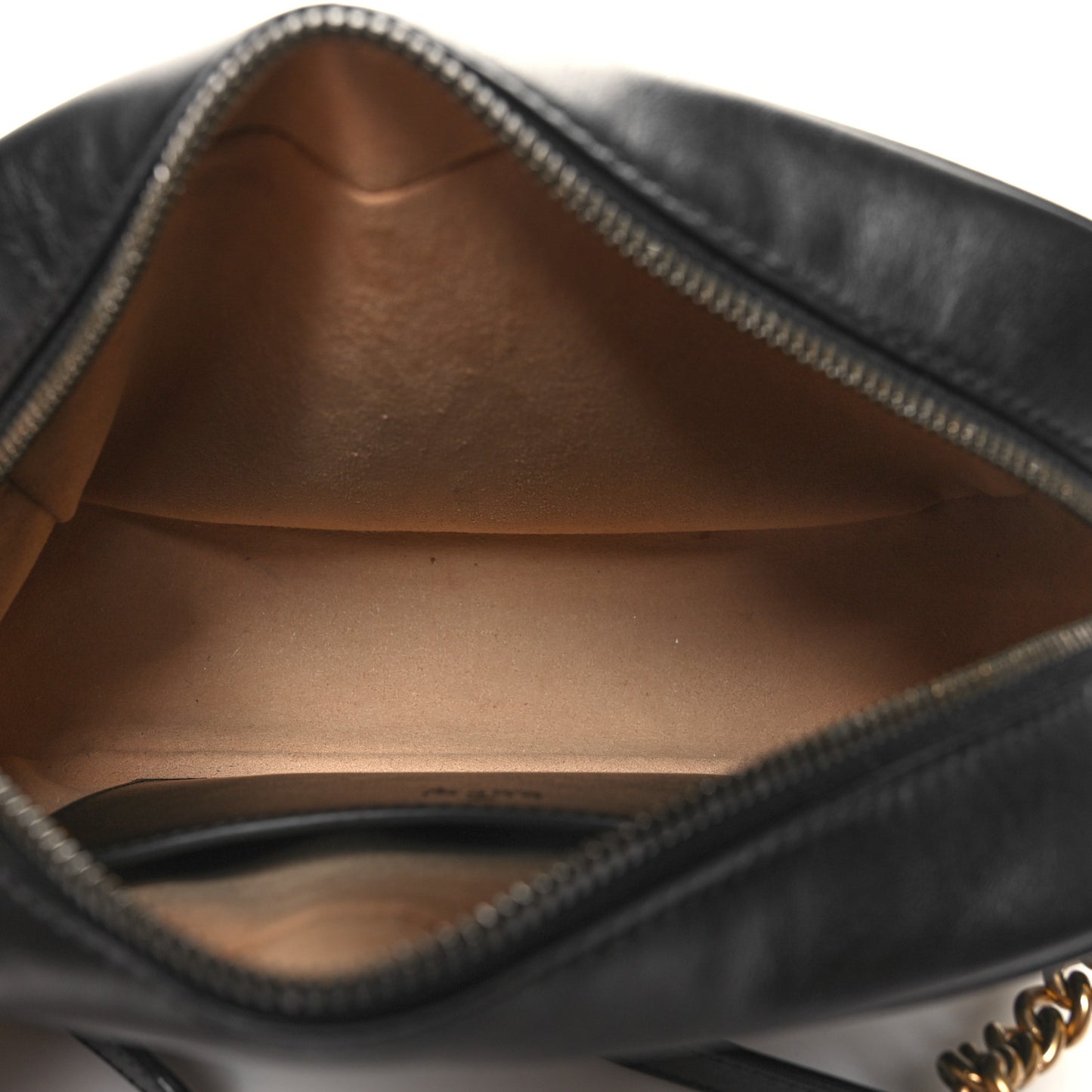 Calfskin Matelasse Small GG Marmont Chain Shoulder Bag Black