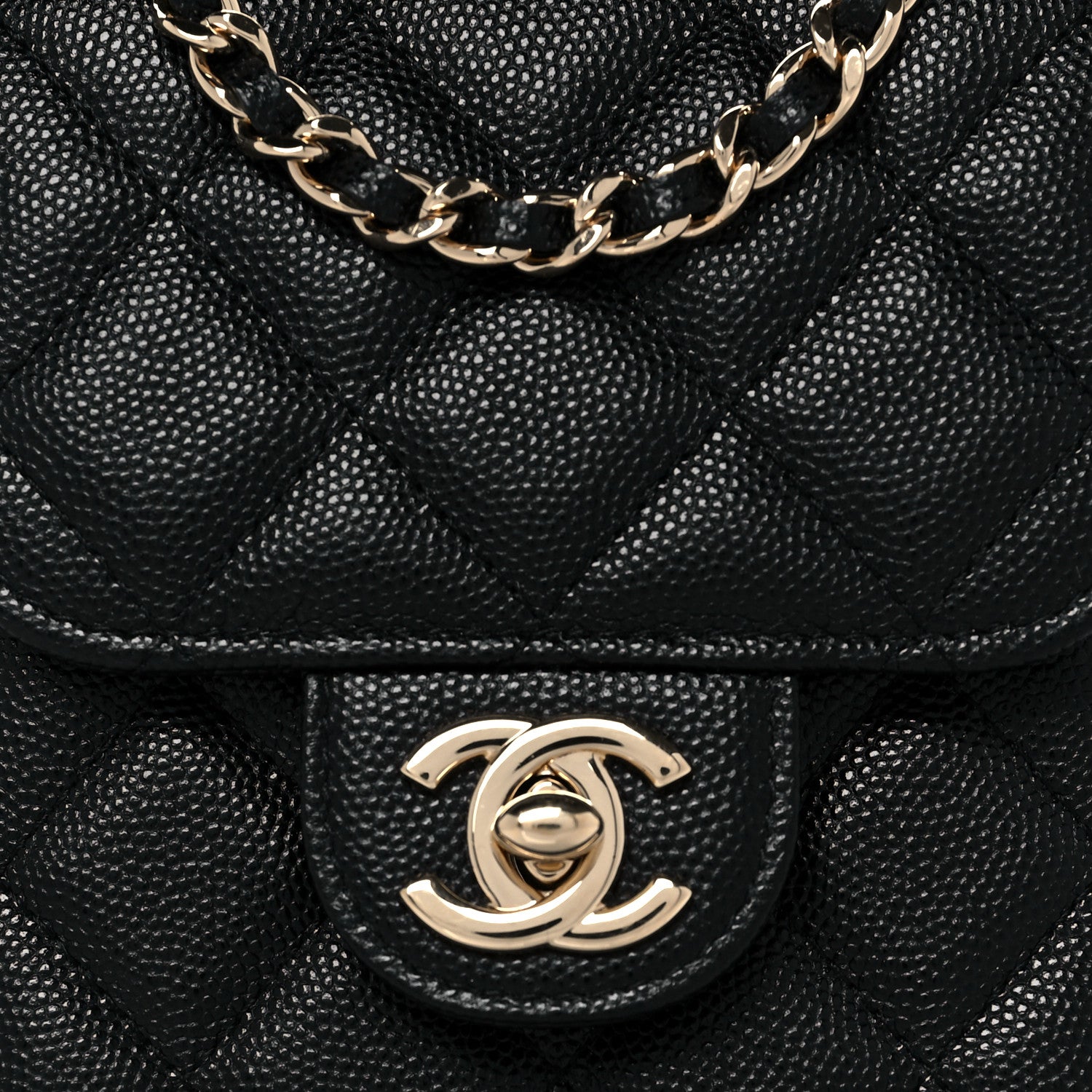 Chanel Caviar Quilted Classic Phone Holder Black 8 of 14