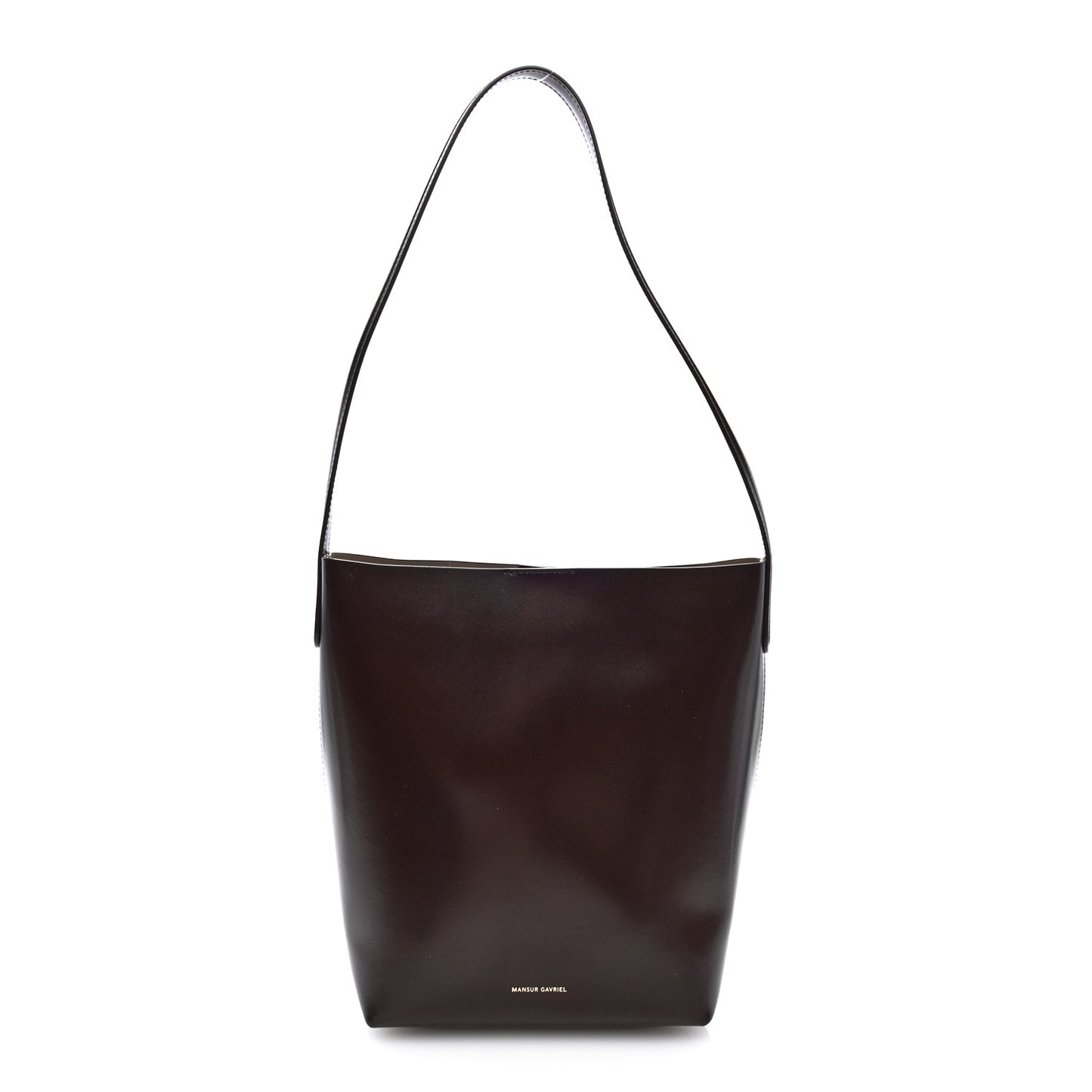 Shiny Smooth Calfskin Small Everyday Cabas Brown
