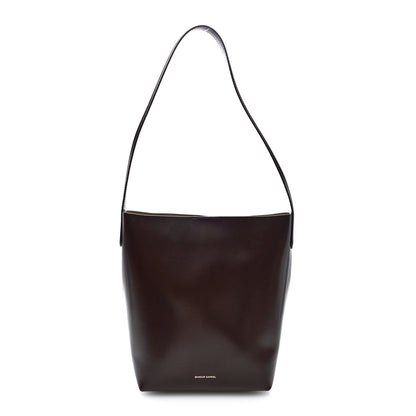 Mansur Gavriel Shiny Smooth Calfskin Small Everyday Cabas Brown 1 of 9