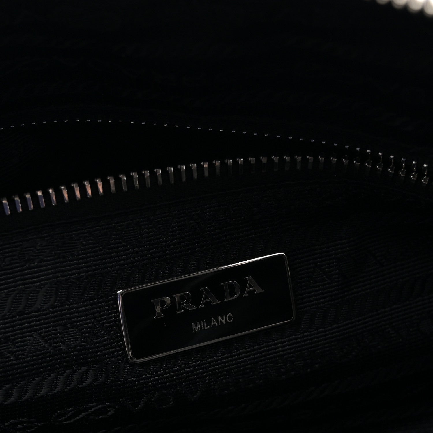 Prada Nylon Tessuto Impuntu Quilted Shoulder Bag Black 6 of 11