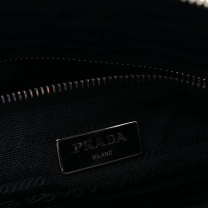 Prada Nylon Tessuto Impuntu Quilted Shoulder Bag Black 6 of 11