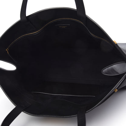 Saint Laurent Calfskin Large Manhattan Shopper Tote Black 5 of 9