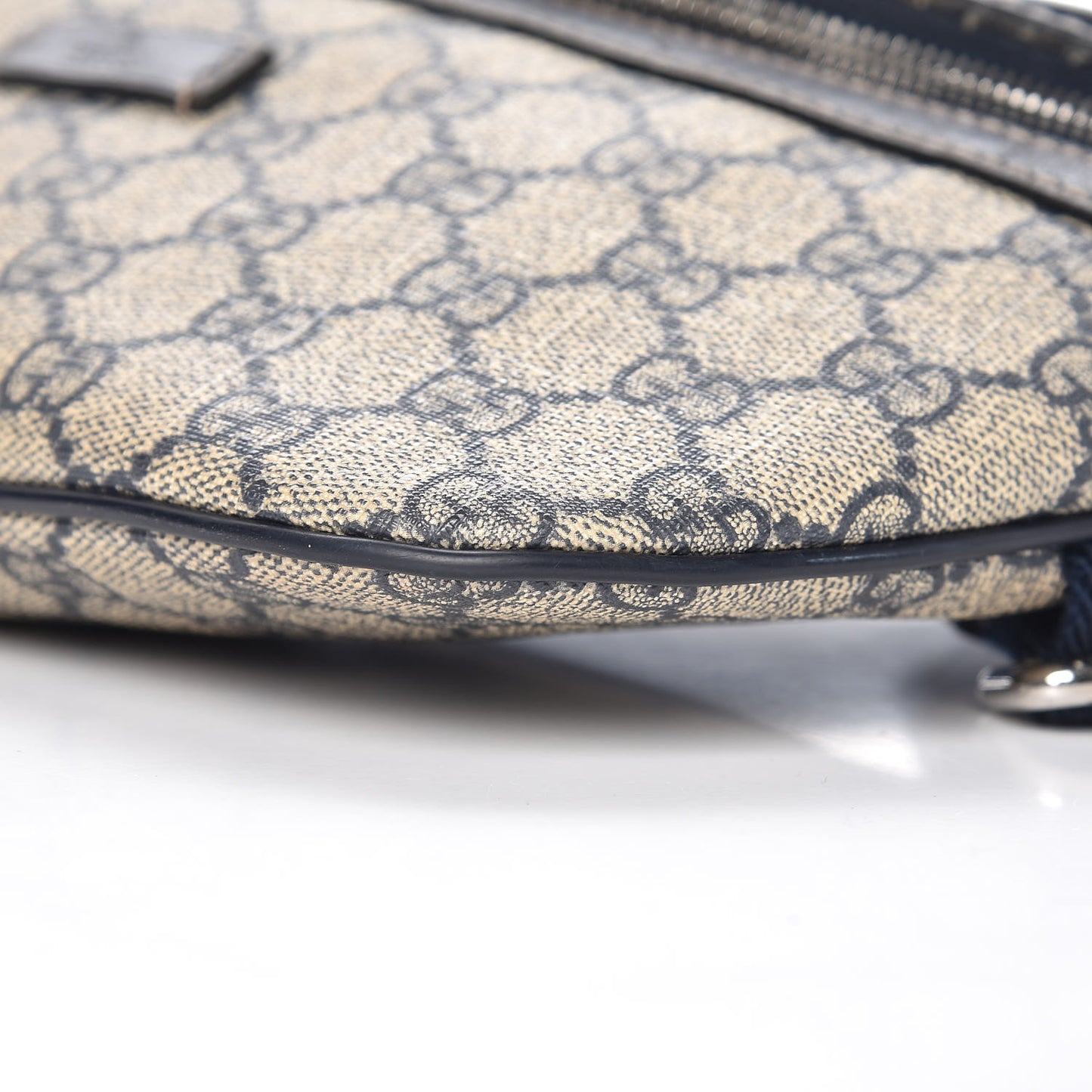 GG Supreme Monogram Belt Bag Navy