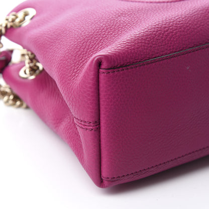 Gucci Cellarius Calfskin Small Soho Chain Shoulder Bag Bright Bouganville 6 of 13