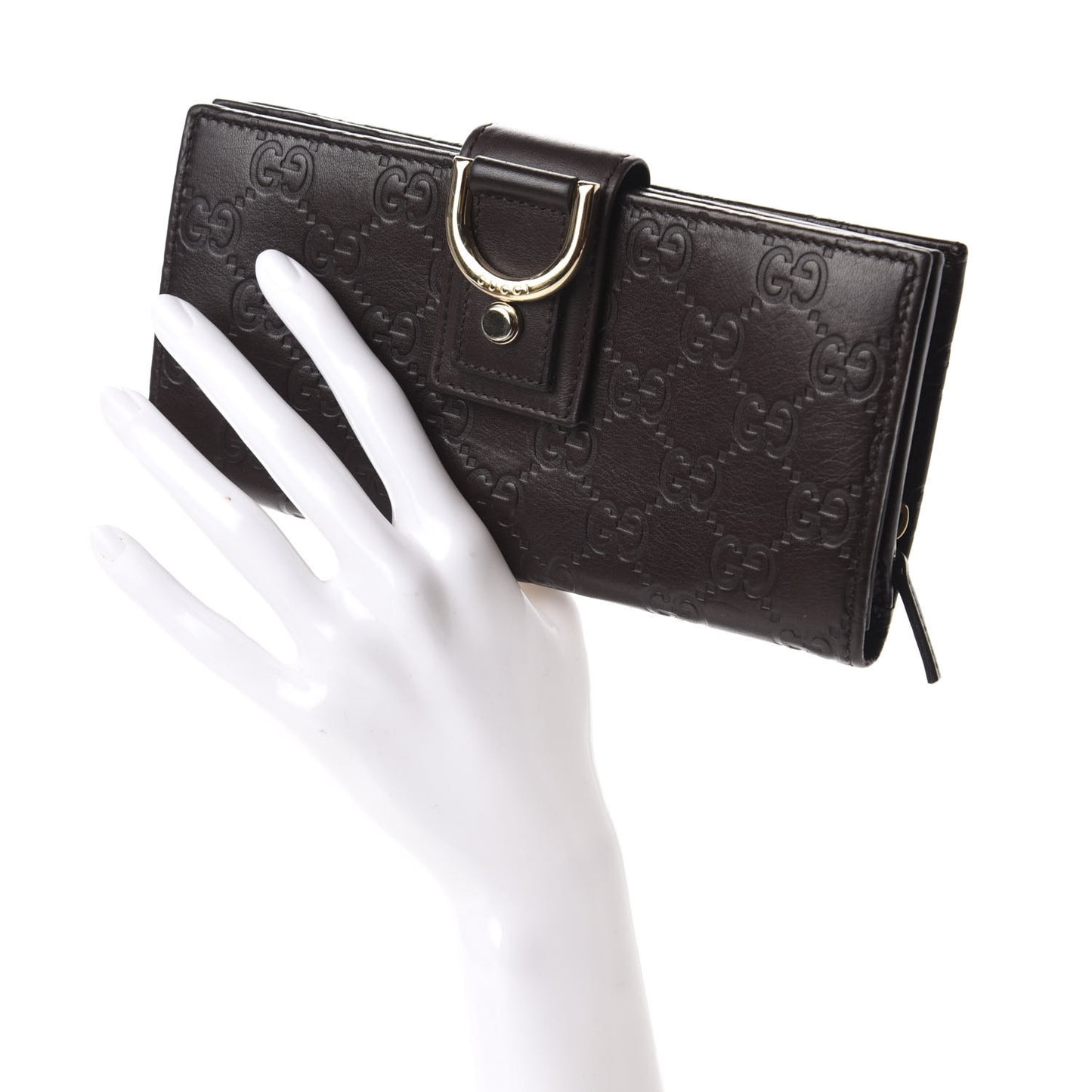 Guccissima Abbey Continental Wallet Chocolate