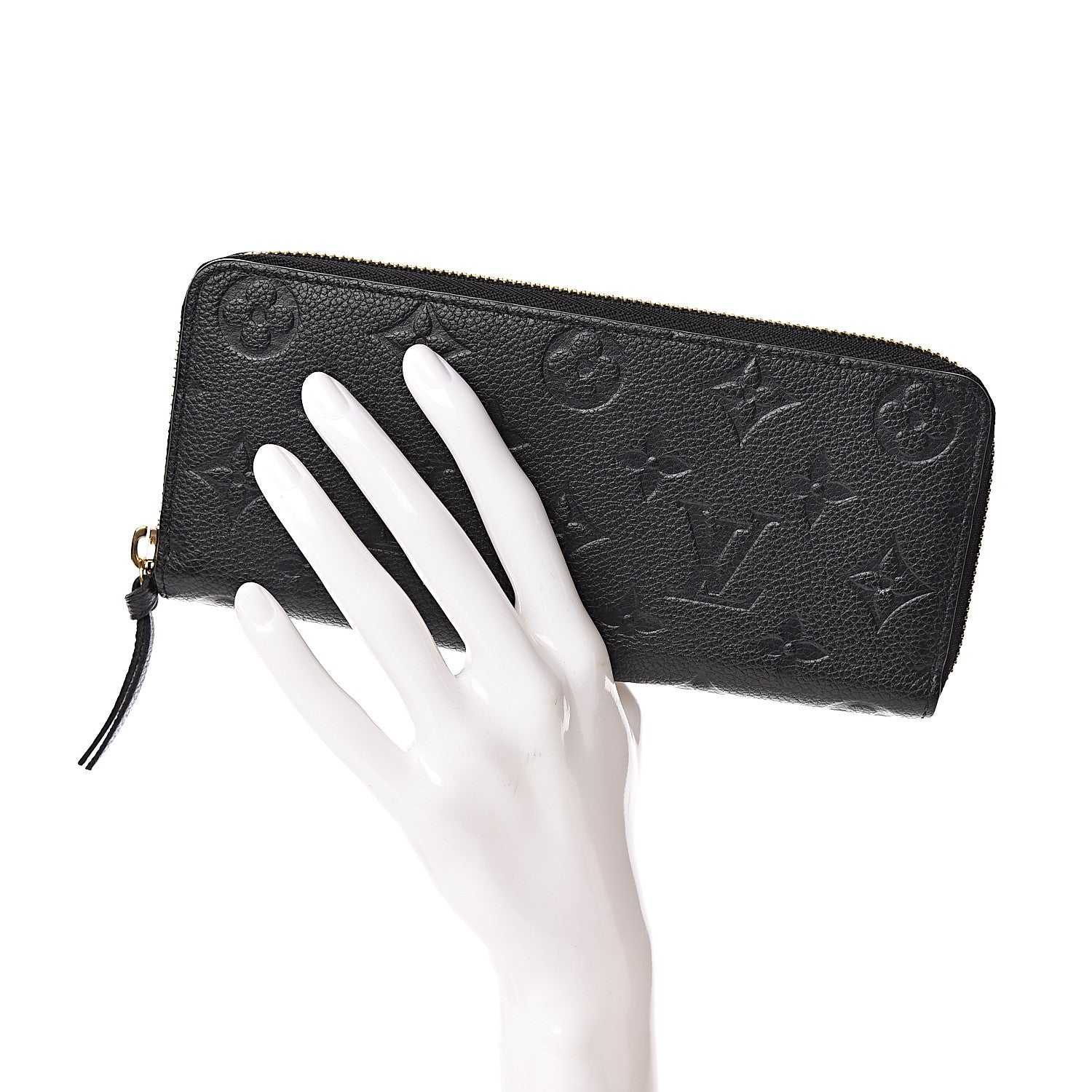 Louis Vuitton Empreinte Clemence Wallet Black 2 of 7