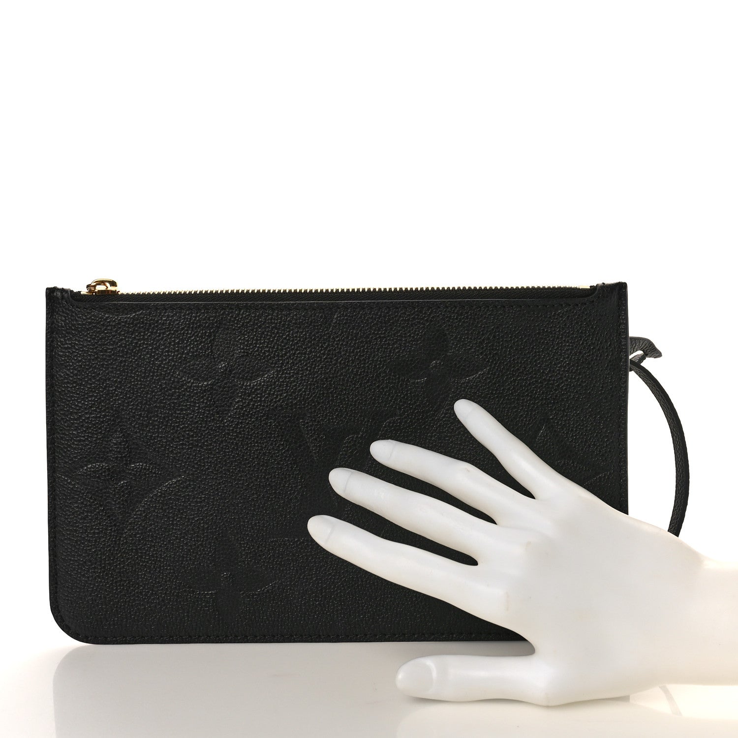 Louis Vuitton Empreinte Monogram Giant Neverfull MM Pochette Black 2 of 7