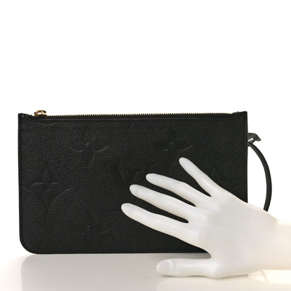 Louis Vuitton Empreinte Monogram Giant Neverfull MM Pochette Black 2 of 7