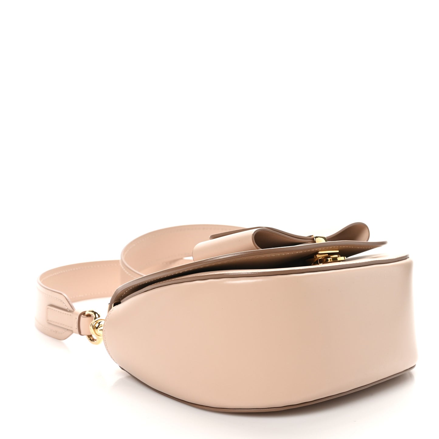 Smooth Calfskin Small Anna Shoulder Bag New Bisque