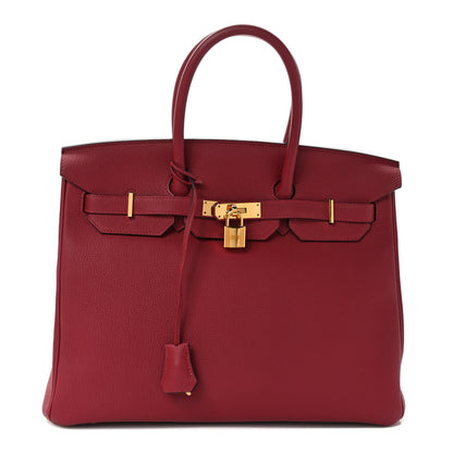 Hermes Togo BIRKIN 35 Rouge Grenat 1 of 11