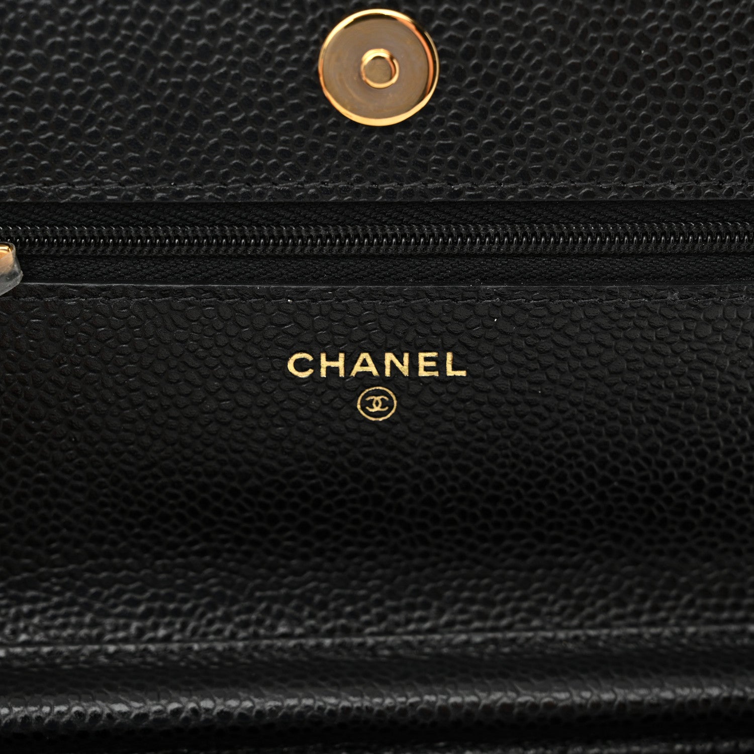 Chanel Caviar Quilted Wallet on Chain WOC Black 6 of 12
