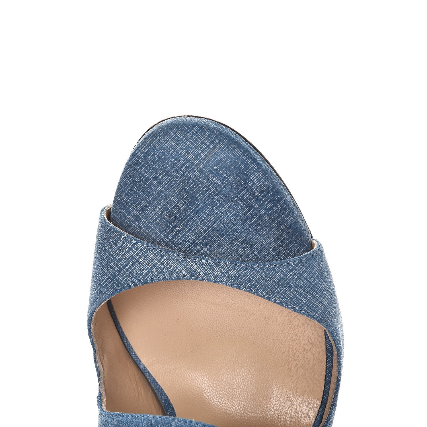 Jimmy Choo Denim Lang Sandals 38.5 Blue 12 of 15
