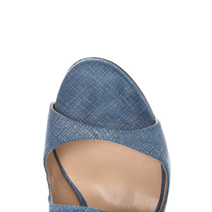 Jimmy Choo Denim Lang Sandals 38.5 Blue 12 of 15