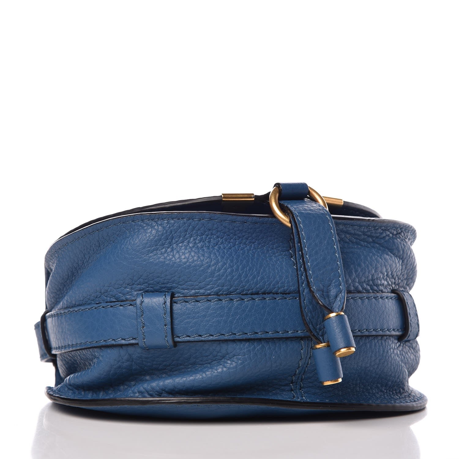 Chloe Calfskin Mini Marcie Round Crossbody Bag Royal Navy 4 of 10