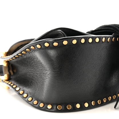 Chloe Calfskin Braided Mini Hudson Shoulder Bag Black 8 of 10