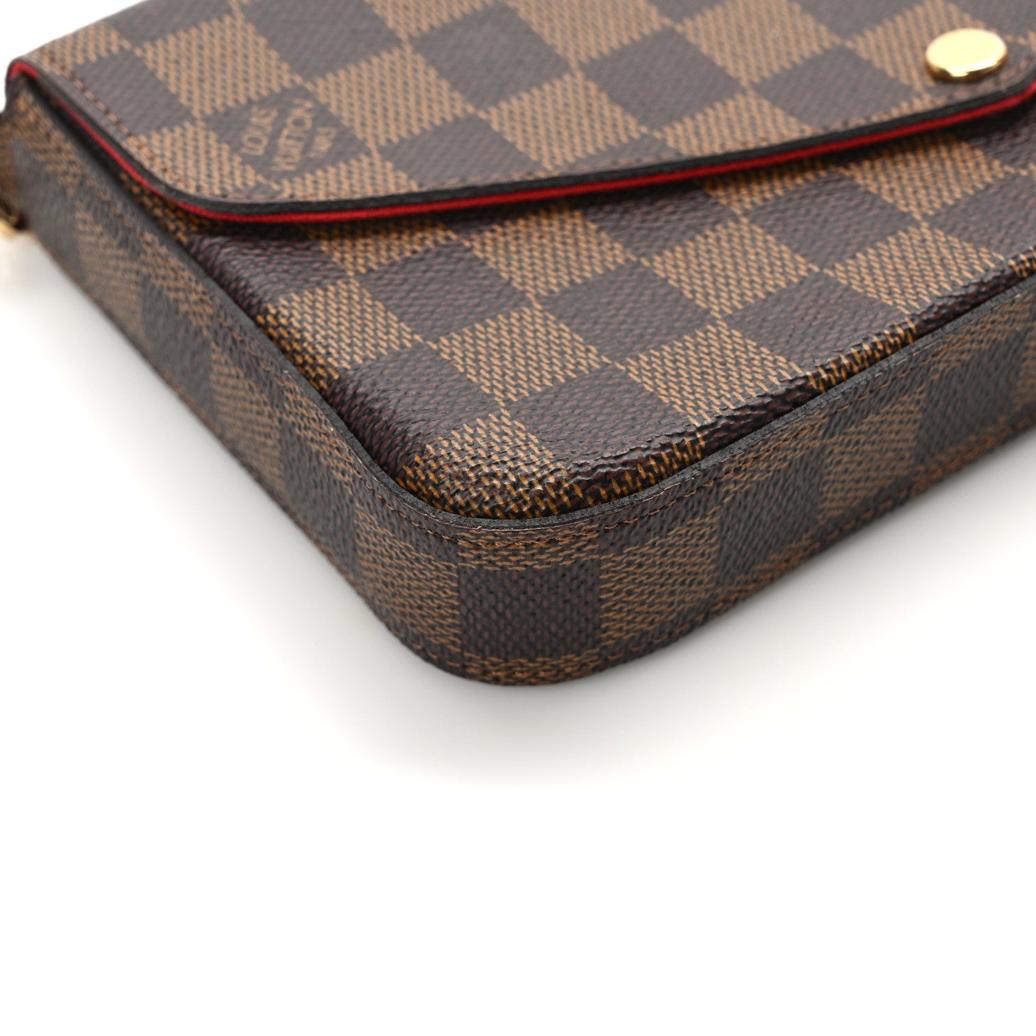 Louis Vuitton LOUIS VUITTON Damier Ebene Pochette Felicie Chain Wallet 11 of 15