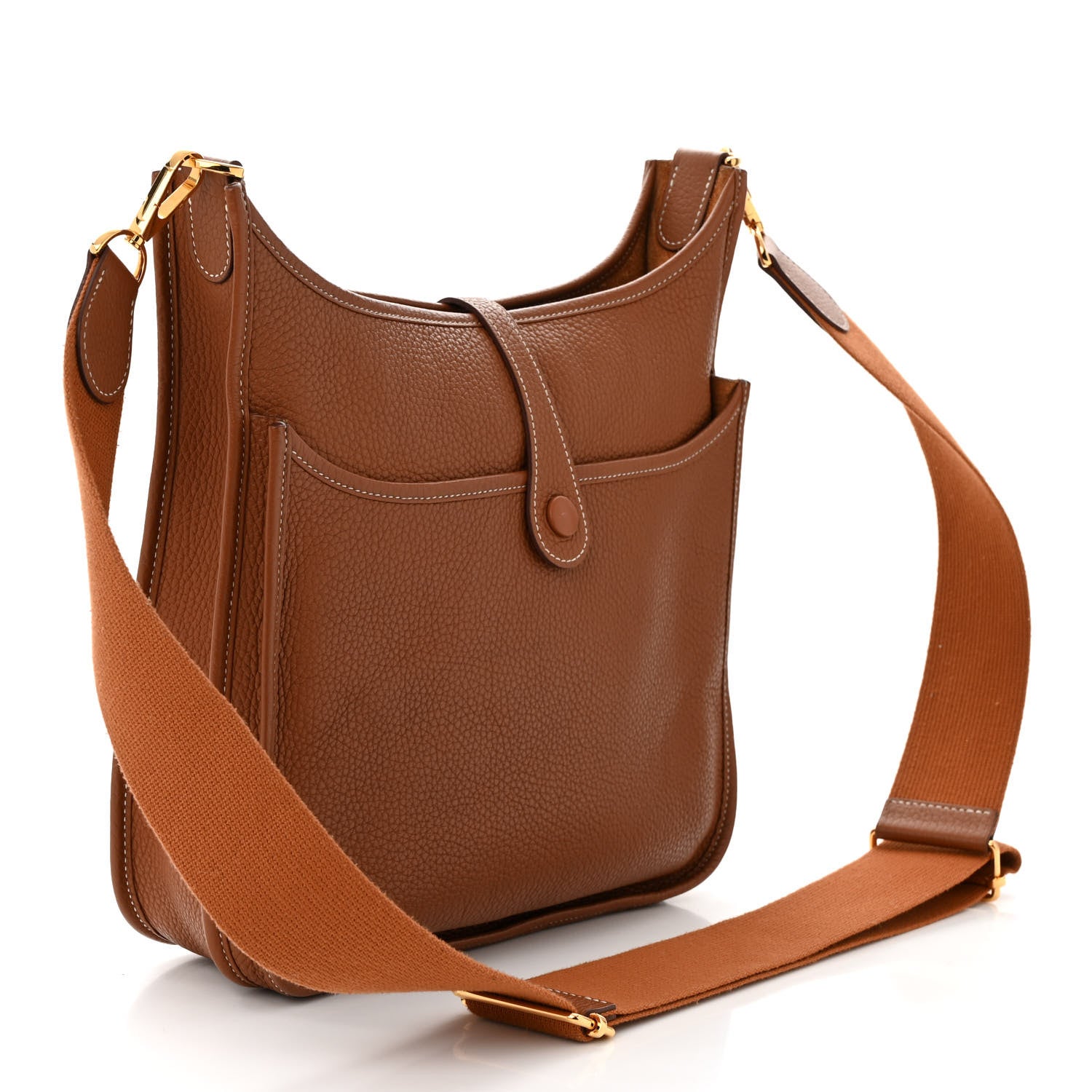 Hermes Taurillon Clemence Evelyne III PM Gold 3 of 10