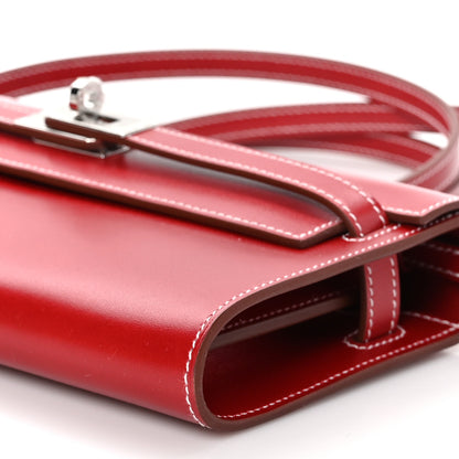 Hermes Box Kelly Wallet To Go Rouge Piment 10 of 13