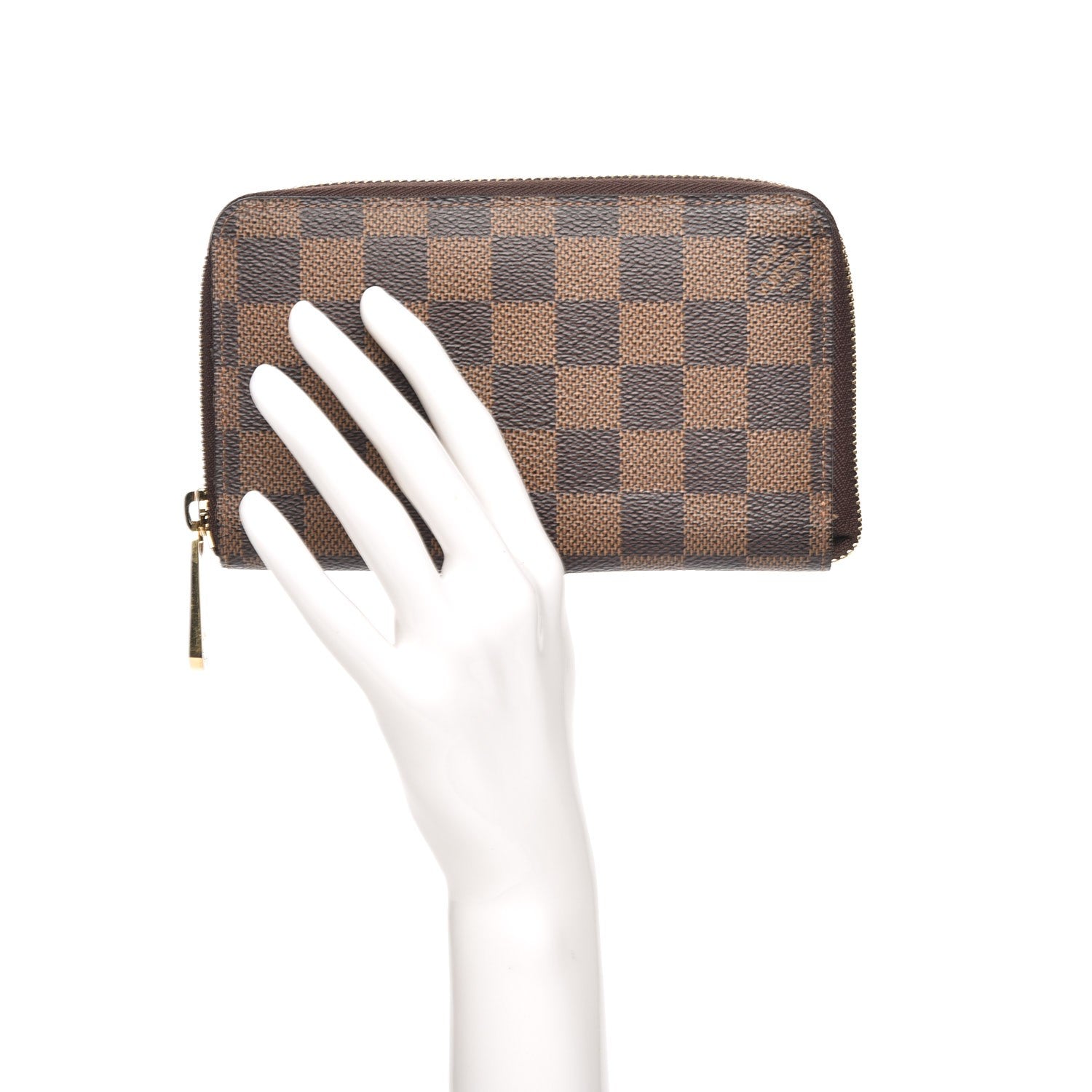 Louis Vuitton Damier Ebene Zippy Compact Wallet 2 of 8