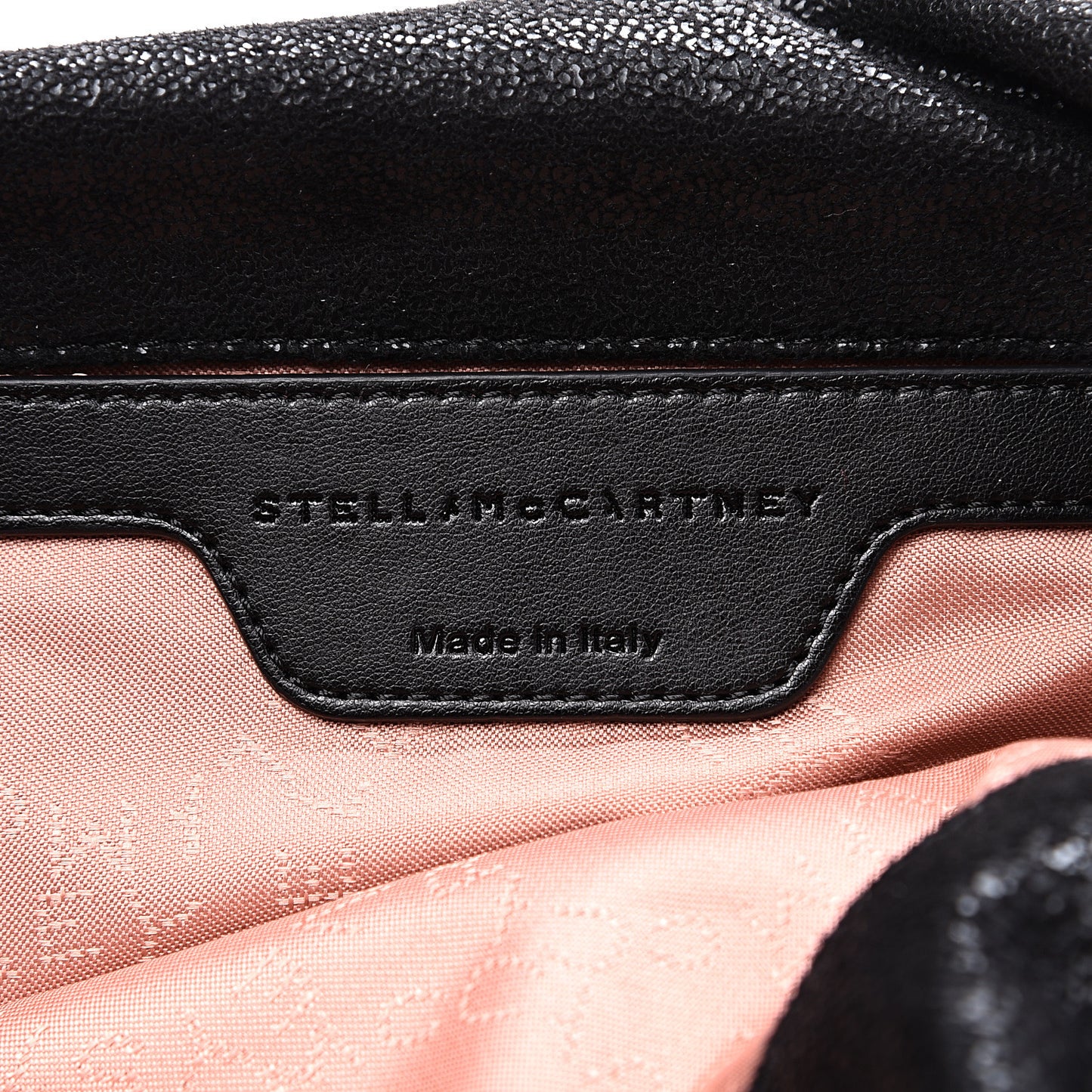Shaggy Deer Mini Falabella Fold Over Tote Black