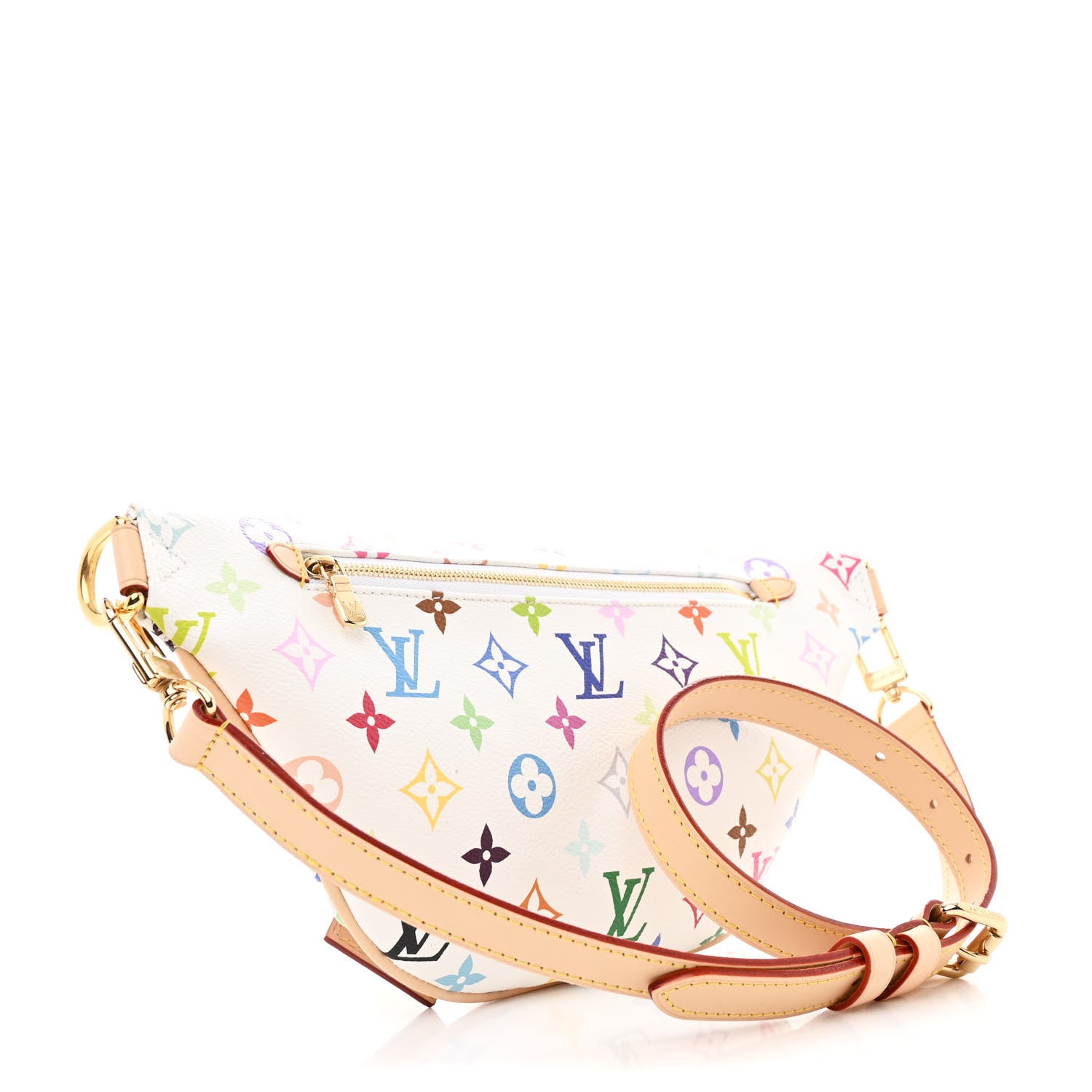Louis Vuitton LV X TM Monogram Multicolor High Rise Bumbag White 3 of 10