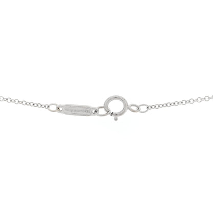 Tiffany 18K White Gold Diamond Medium Metro Cross Pendant Necklace 4 of 5