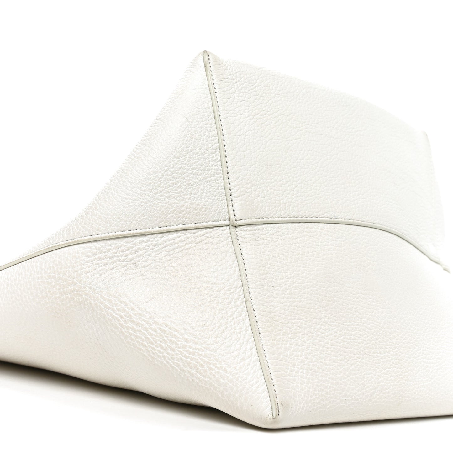 Grained Calfskin Large N/S Park Tote Ivory
