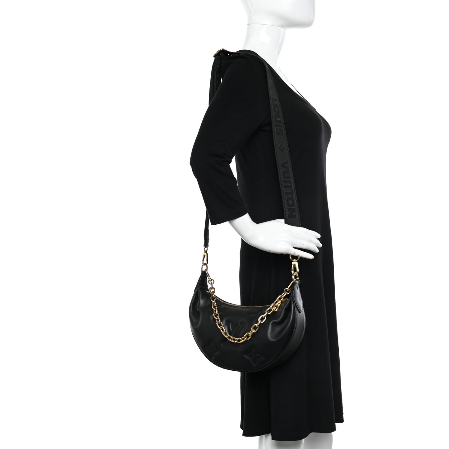 Calfskin Bubblegram Over The Moon Black