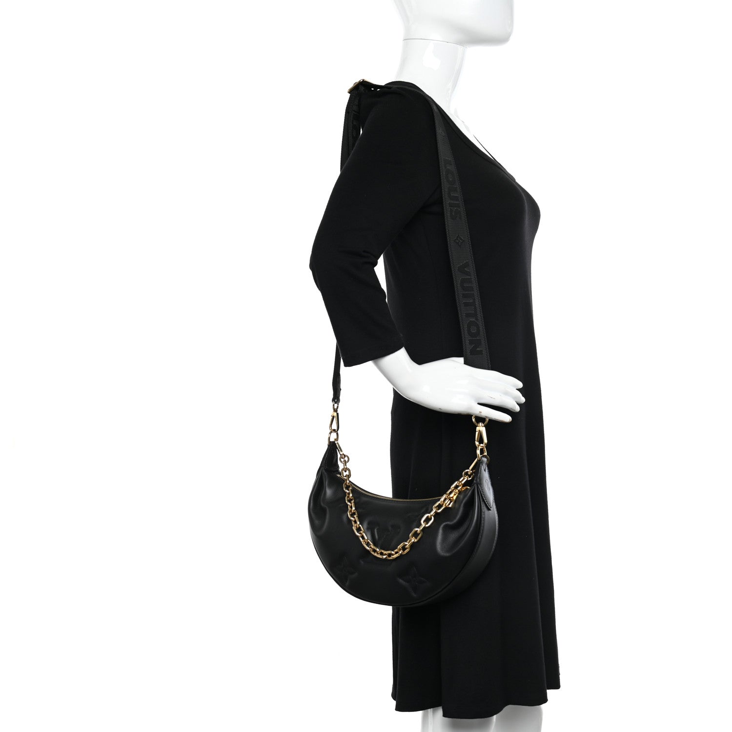 Louis Vuitton Calfskin Bubblegram Over The Moon Black 2 of 9