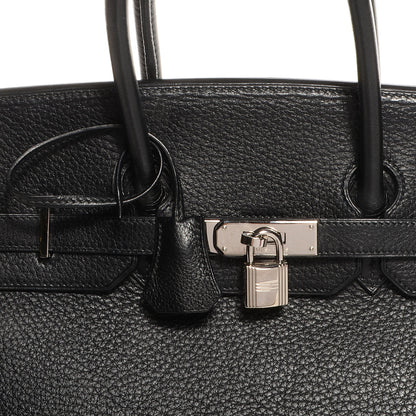 Hermes Taurillon Clemence Birkin 35 Black 10 of 10
