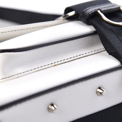 Christian Dior Coated Canvas Crystal Hardcore Bag White 7 of 10