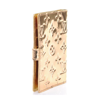 Louis Vuitton Monogram Miroir Small Ring Agenda Gold 3 of 7
