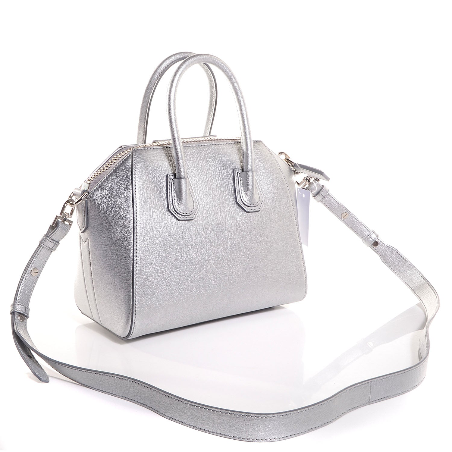 Givenchy Sugar Goatskin Mini Antigona Silver 3 of 12