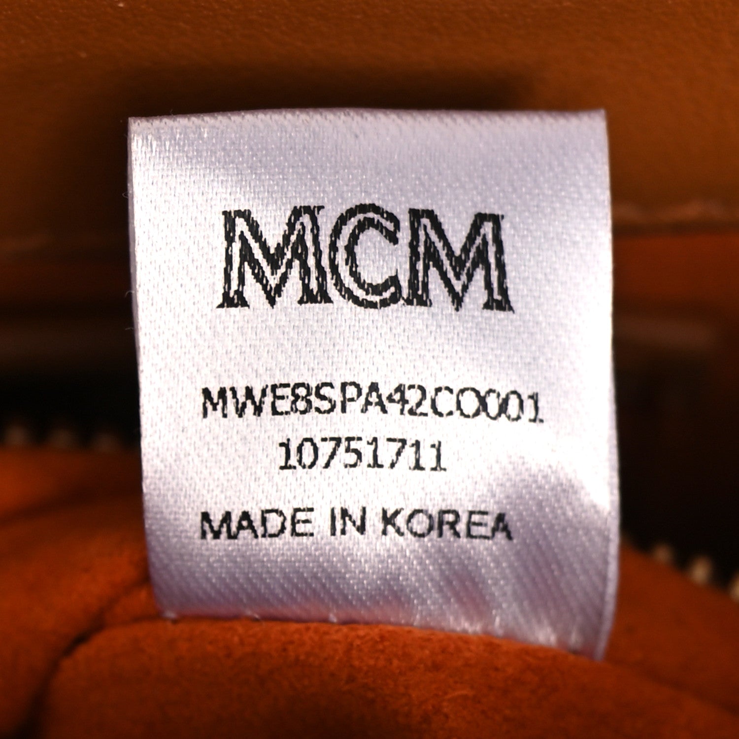 MCM Visetos Medium Patricia Satchel Cognac 7 of 10